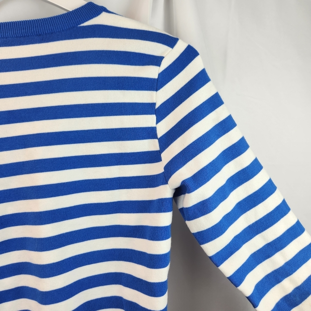 Alice + Olivia Striped Blue and White Crop Top - Picture 11 of 11